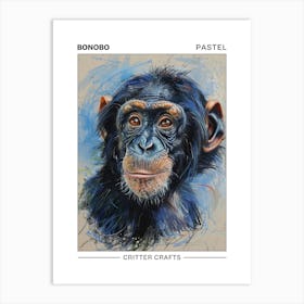 Bonobo Pastel Watercolour 1 Poster Affiche