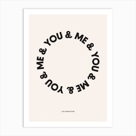 You And Me Art Print