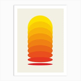 Orange Sunset Art Print