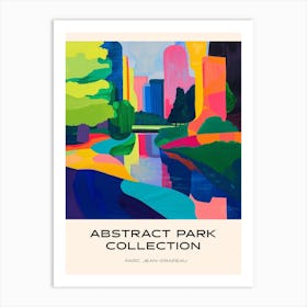 Abstract Park Collection Poster Parc Jean Drapeau Montreal Canada 1 Art Print