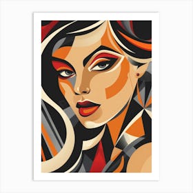 Abstract Woman 8 Art Print