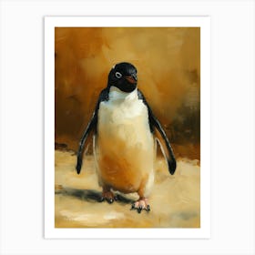 Adlie Penguin Volunteer Point Oil Painting 2 Art Print