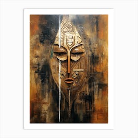 Mask Of Africa African Art Print