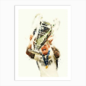 Toni Kroos Watercolor Art Print