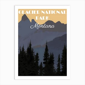 Glacier National Park Montana Art Print