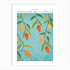 Mercado De La Fruta Mango Illustration 1 Poster Art Print