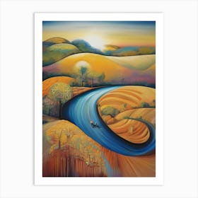 River Valley 1 Art Print