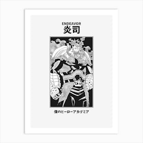 Boku no Hero Academia Endeavor Art Print