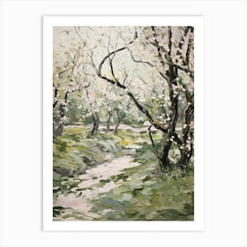 Grenn Trees In The Woods 12 Art Print