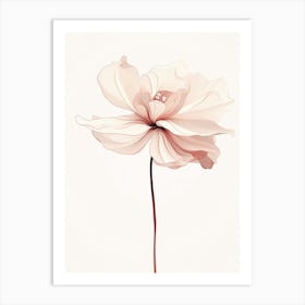 Crimson Charm: Poppy Flower Print Poster Art Print