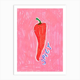 Chili Spicy Art Print