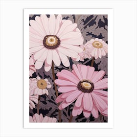 Flower Illustration Cineraria 4 Art Print