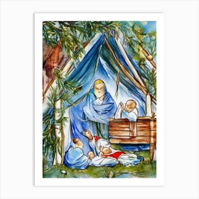 Nativity Scene 28 Art Print