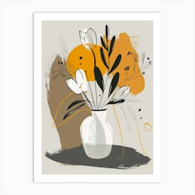 Floral Arrangement In A Vase 6 Art Print