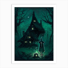 The Young Witch's Hideout Art Print