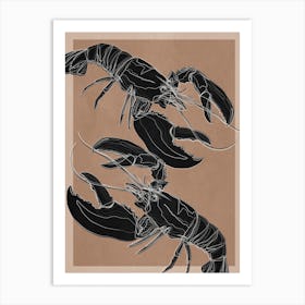 Lobsters 1 Art Print