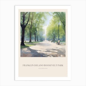 Franklin Delano Roosevelt Park Philadelphia United States 2 Vintage Cezanne Inspired Poster Art Print