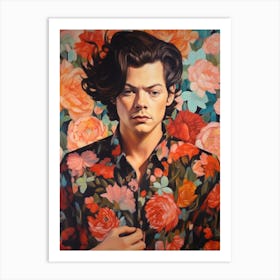 Harry Styles Kitsch Portrait 4 Art Print