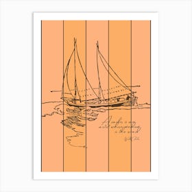 Love of Sailing Sign 1 Art Print