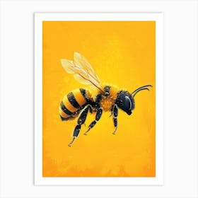 Meliponini Bee Storybook Illustrations 17 Art Print