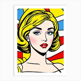 Electric Eyes: The Power of Pop Art in Every Gaze Pop Painting Art Print