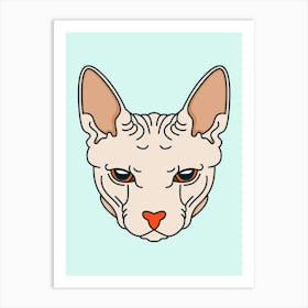 Sphynx Cat 1 Art Print