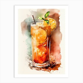 Iced Tea drinks Art Print