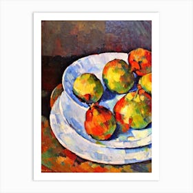 Water Chestnuts 3 Cezanne Style vegetable Art Print