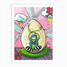 Protective cocoon Art Print