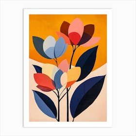 Abstract Flowers 6 Art Print