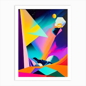 Nebula Abstract Modern Pop Space Art Print
