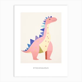 Nursery Dinosaur Art Stegosaurus 3 Poster Art Print