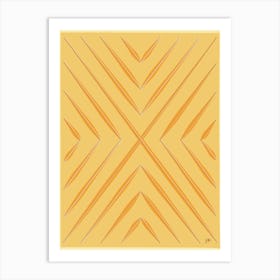 Yellow Triangles Art Print