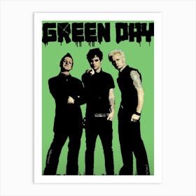 Green Day band music 4 Art Print