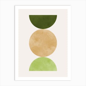 Circles and lines 26 Art Print