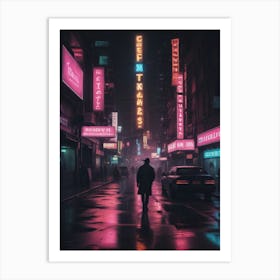 Neon City 7 Art Print