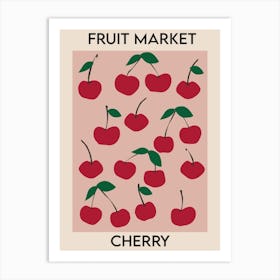 Fruit Market Cherry Art Print