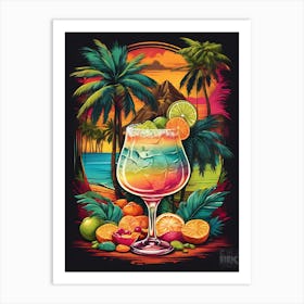 Tropical Cocktail Art Print