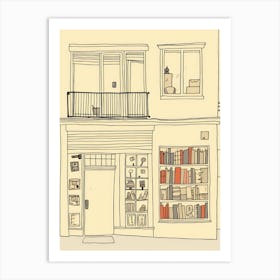 Tarragona The Book Nook Pastel Colours 1 Art Print