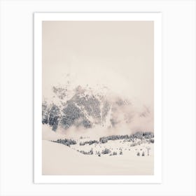Austrian Alps In Winter Art Print
