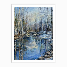 Winter Creek Art Print