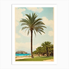 Cala Mesquida Beach Mallorca Spain Vintage Art Print