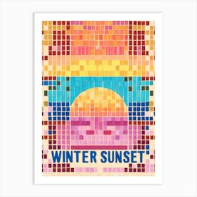 Winter Sunset Art Print