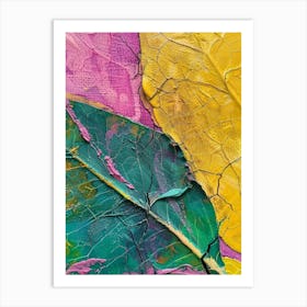Abstract Leaf Painting 1 Art Print