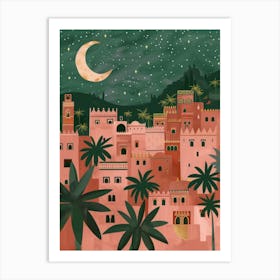 Marrakech At Night Art Print