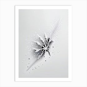 Falling, Snowflakes, Marker Art 1 Art Print