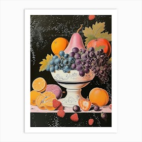Art Deco Fruit Bowl 1 Art Print