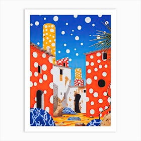 Porto Cesareo, Italy, Illustration In The Style Of Pop Art 3 Art Print