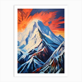 Mount Mckinley Denali Usa 3 Mountain Painting Art Print