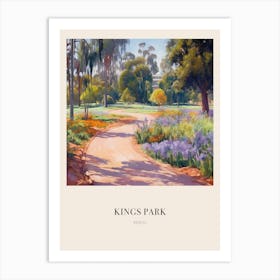 Kings Park Perth Australia 3 Vintage Cezanne Inspired Poster Art Print